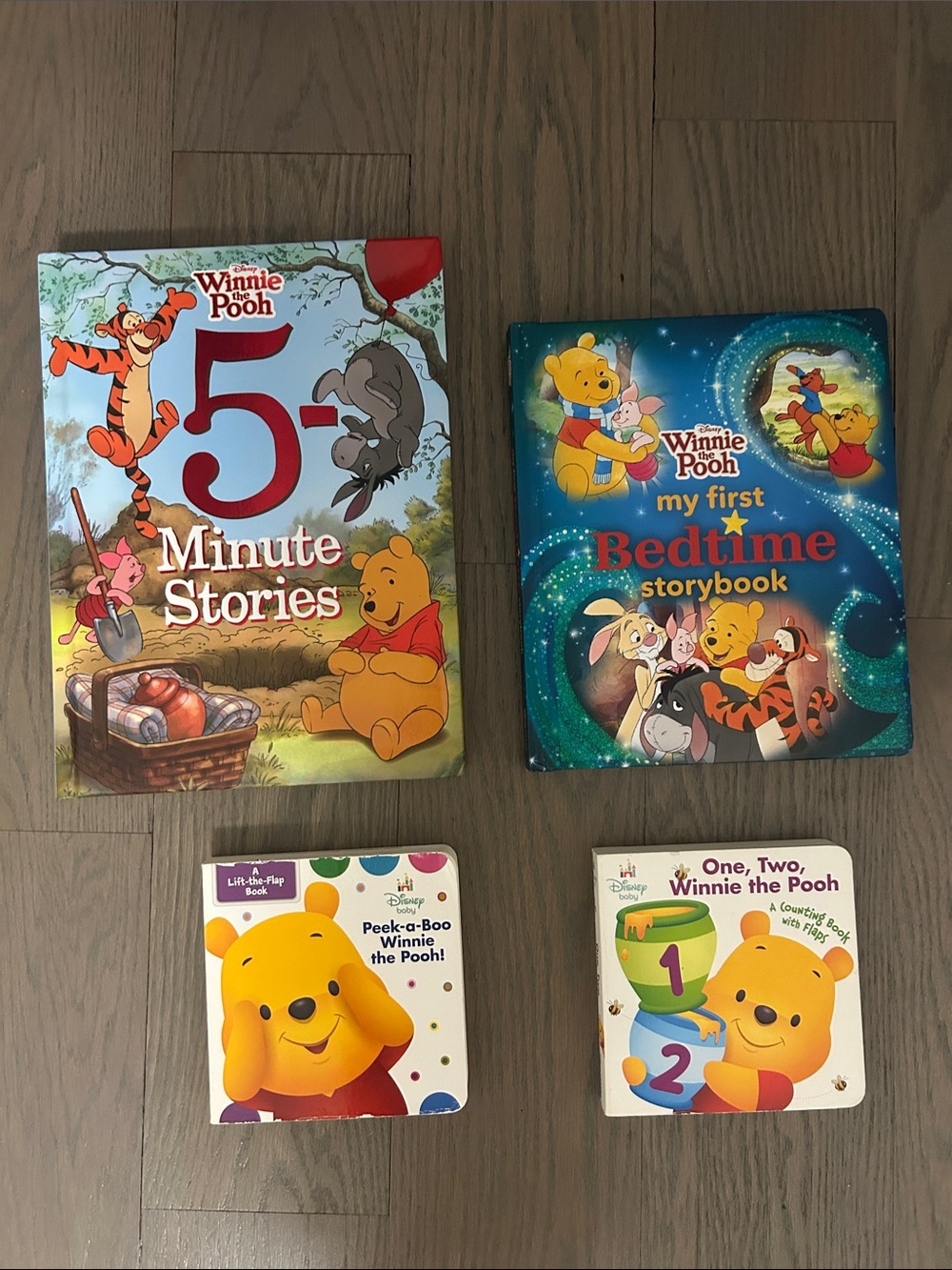 Winnie the Pooh Kids Book Set - Yellow Bedtime & 5-Minute Stories